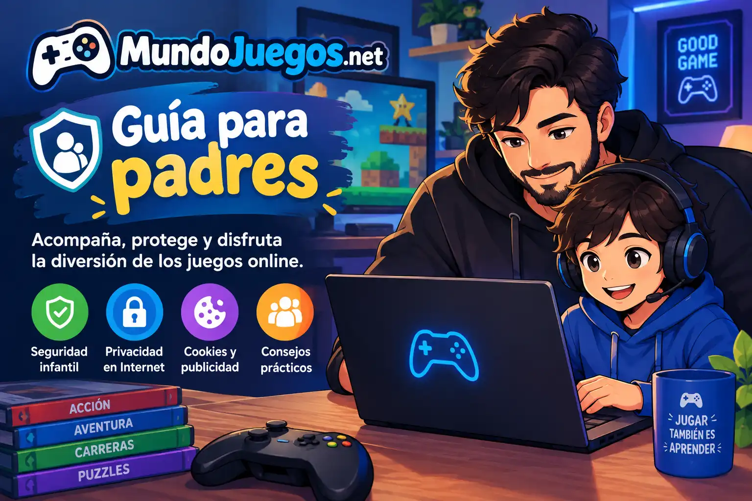 Guía para padres sobre como jugar en mundojuegos.net tu privacidad esta a salvo con nosotros ;)